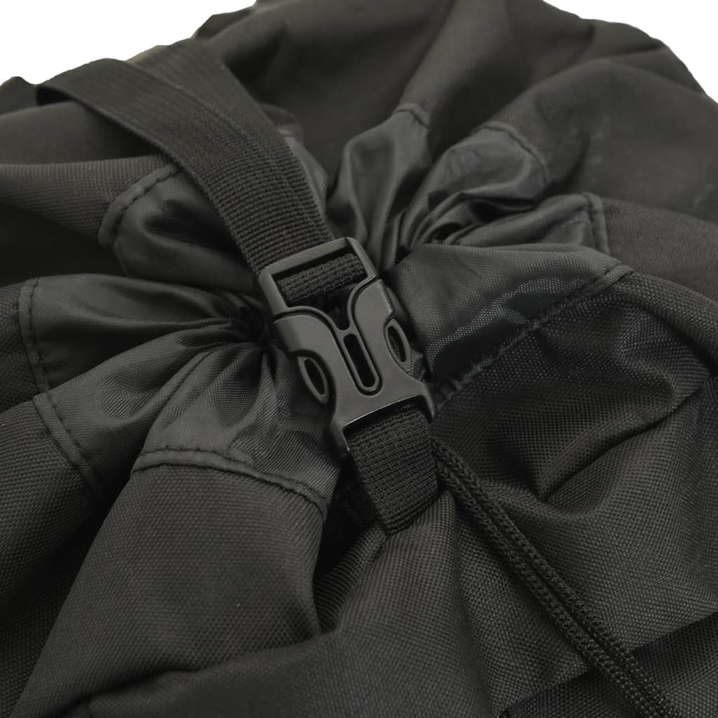 vidaXL Sac à dos de randonnée noir 100 L tissu oxford