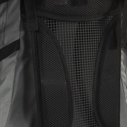 vidaXL Sac à dos de randonnée gris 100 L tissu oxford