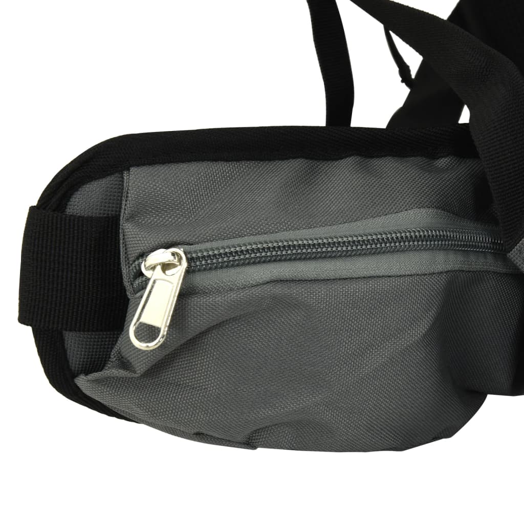 vidaXL Sac à dos de randonnée gris 100 L tissu oxford