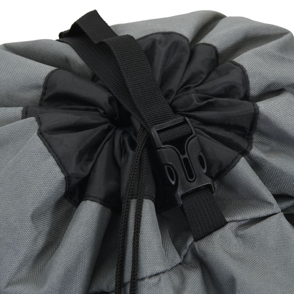 vidaXL Sac à dos de randonnée gris 100 L tissu oxford
