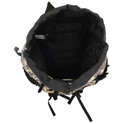 vidaXL Sac à dos de randonnée marron camouflage 100 L tissu oxford