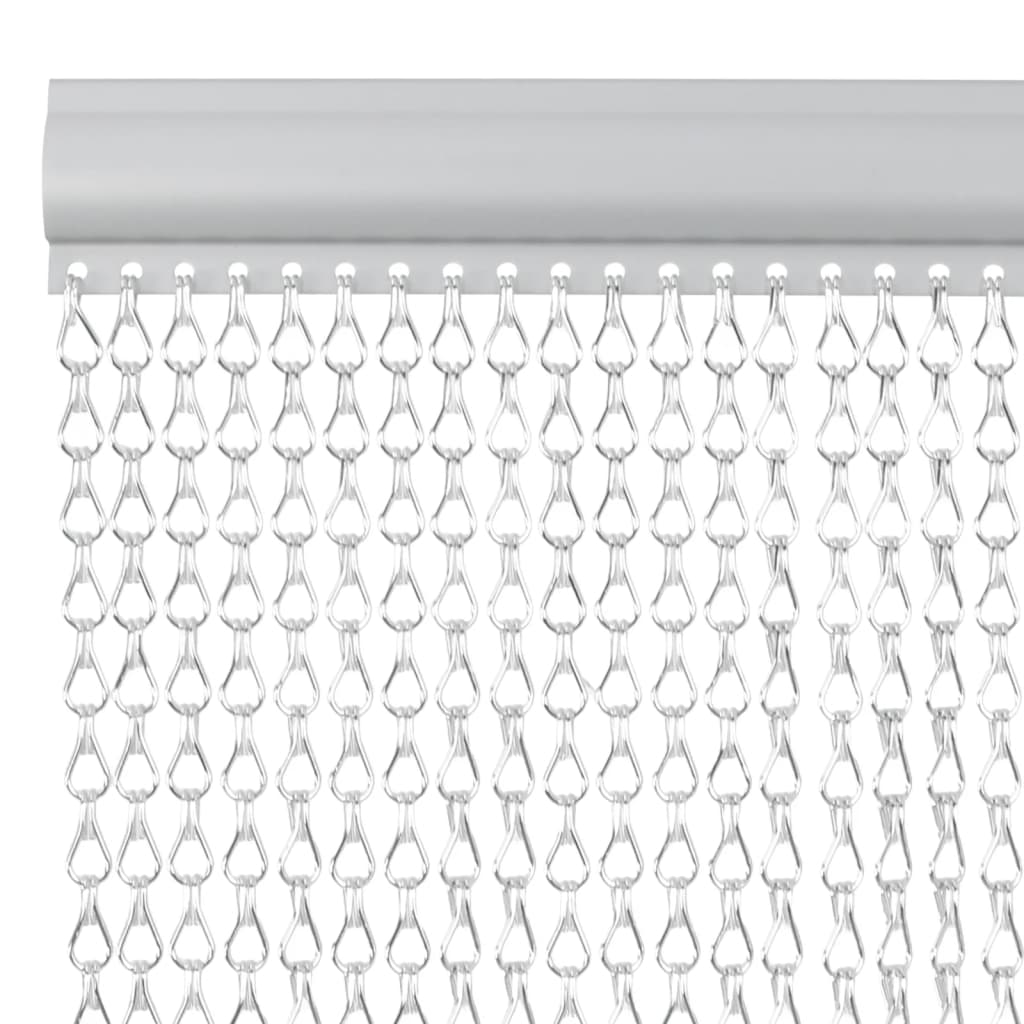 vidaXL Moustiquaire de porte à chaîne 90x212 cm aluminium