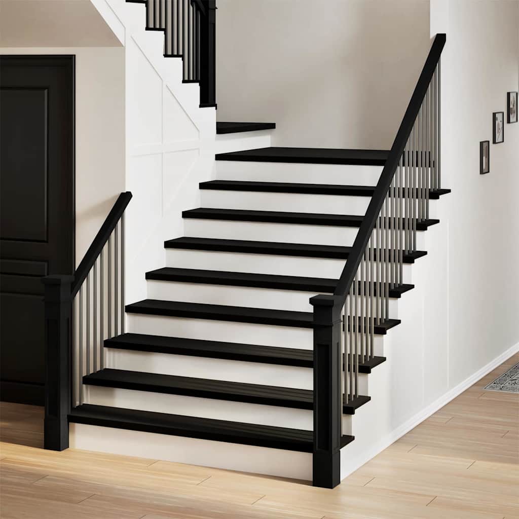 vidaXL Marches d'escalier 4 pcs marron foncé 120x25x2 cm chêne massif
