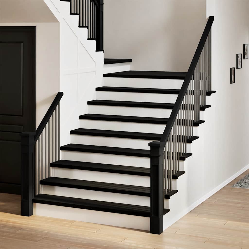 vidaXL Marches d'escalier 16 pcs marron foncé 120x25x2 cm chêne massif