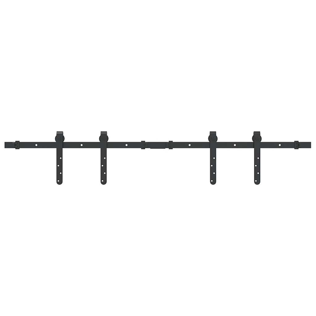 vidaXL Kit de porte d'armoire coulissante 122 cm acier au carbone