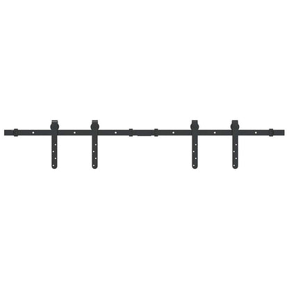 vidaXL Kit de porte d'armoire coulissante 122 cm acier au carbone