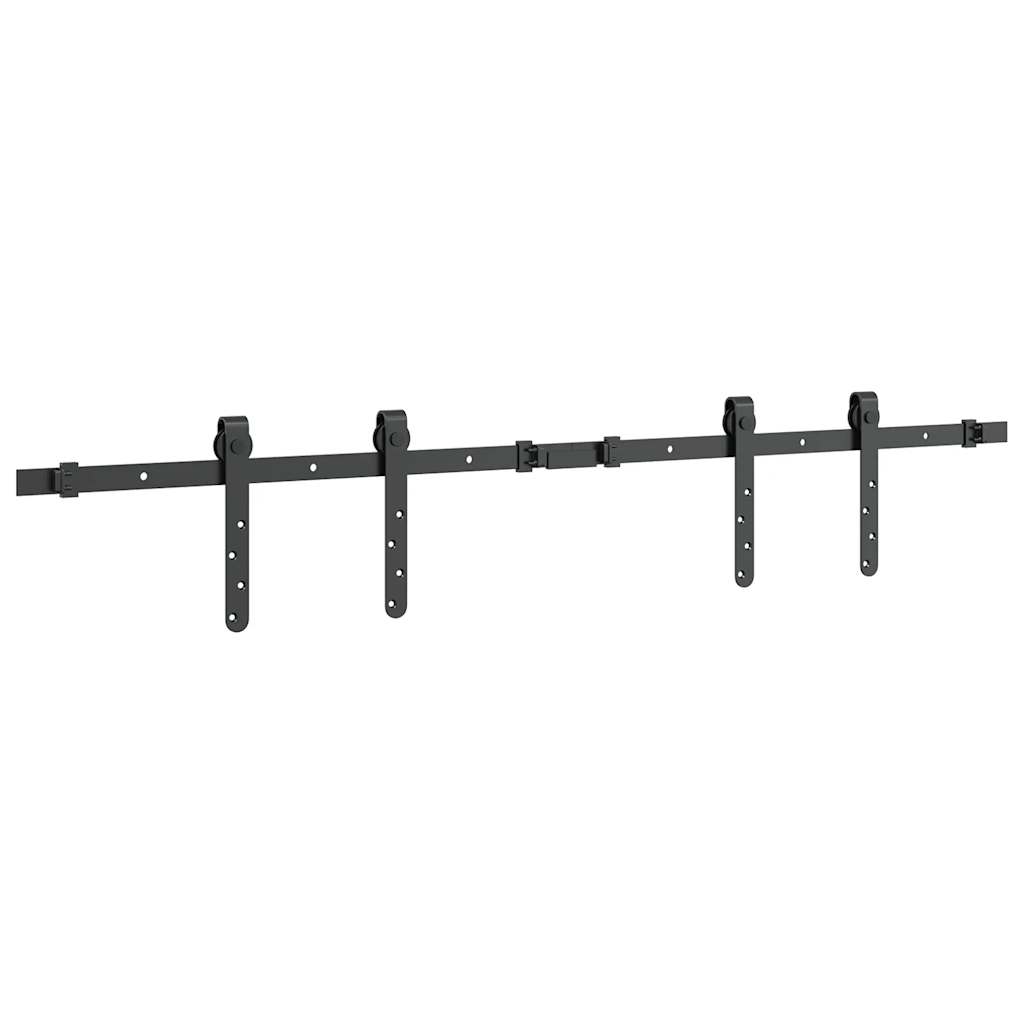vidaXL Kit de porte d'armoire coulissante 122 cm acier au carbone