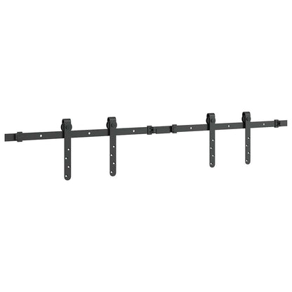 vidaXL Kit de porte d'armoire coulissante 122 cm acier au carbone