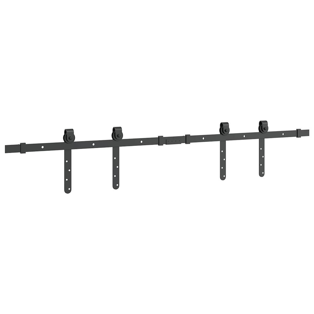 vidaXL Kit de porte d'armoire coulissante 122 cm acier au carbone