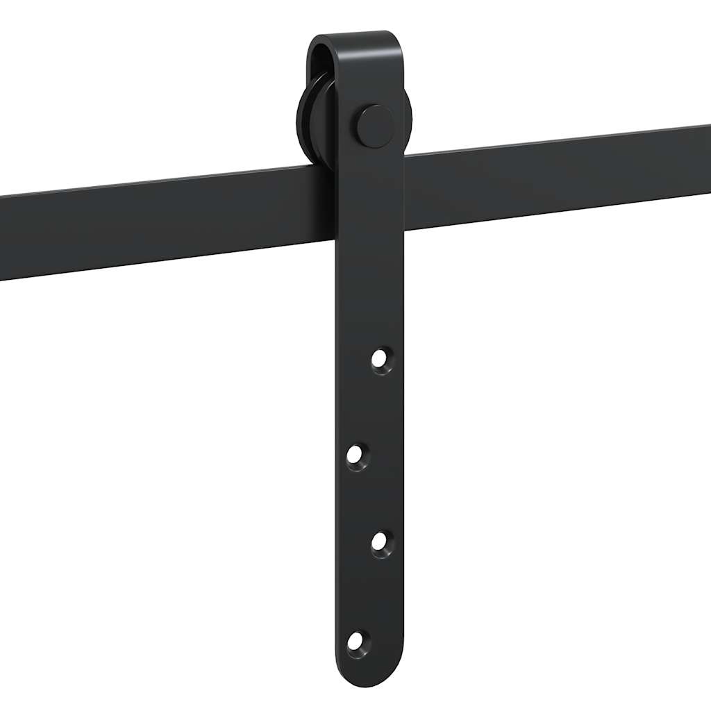 vidaXL Kit de porte d'armoire coulissante 122 cm acier au carbone