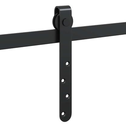 vidaXL Kit de porte d'armoire coulissante 122 cm acier au carbone