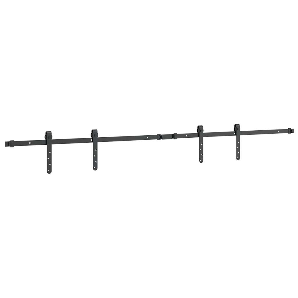 vidaXL Kit de porte d'armoire coulissante 183 cm acier au carbone
