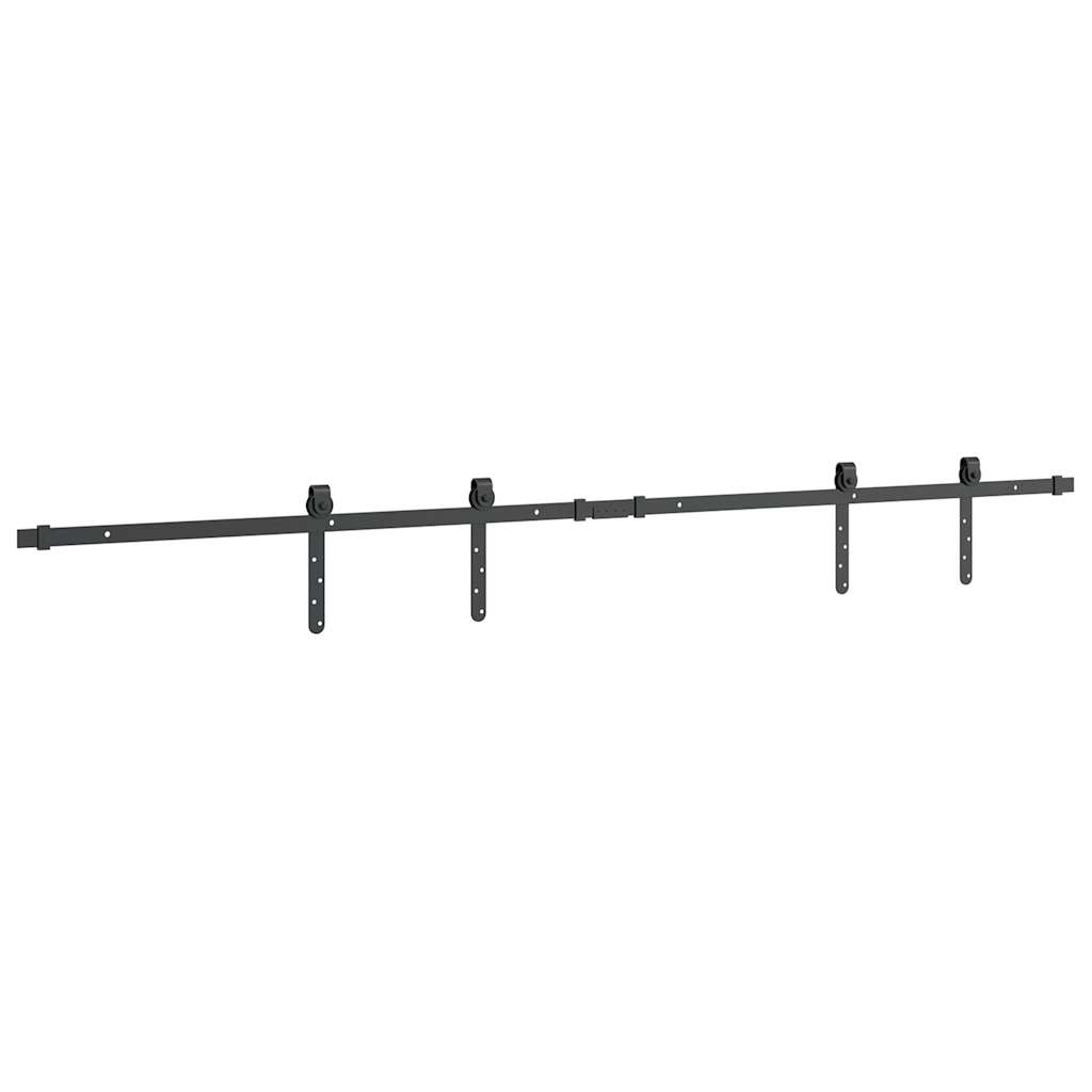 vidaXL Kit de porte d'armoire coulissante 183 cm acier au carbone