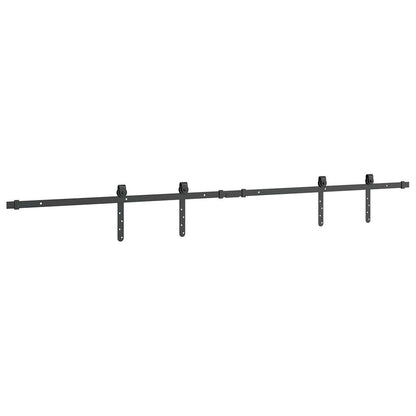 vidaXL Kit de porte d'armoire coulissante 183 cm acier au carbone