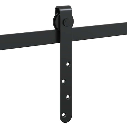 vidaXL Kit de porte d'armoire coulissante 183 cm acier au carbone
