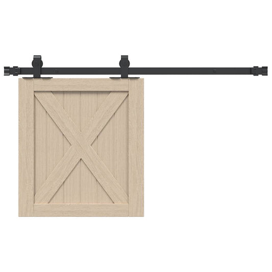 vidaXL Kit de porte d'armoire coulissante 91,5 cm acier au carbone