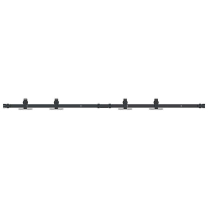 vidaXL Kit de porte d'armoire coulissante 152,5 cm acier au carbone