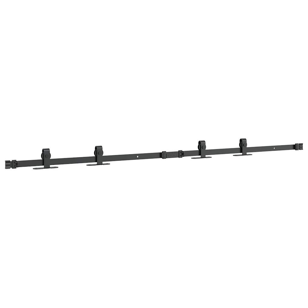 vidaXL Kit de porte d'armoire coulissante 152,5 cm acier au carbone