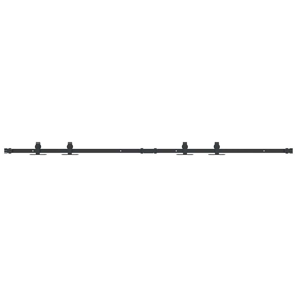 vidaXL Kit de porte d'armoire coulissante 183 cm acier au carbone