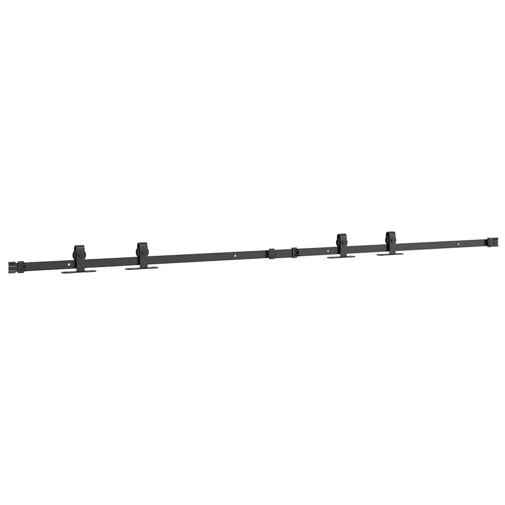 vidaXL Kit de porte d'armoire coulissante 183 cm acier au carbone