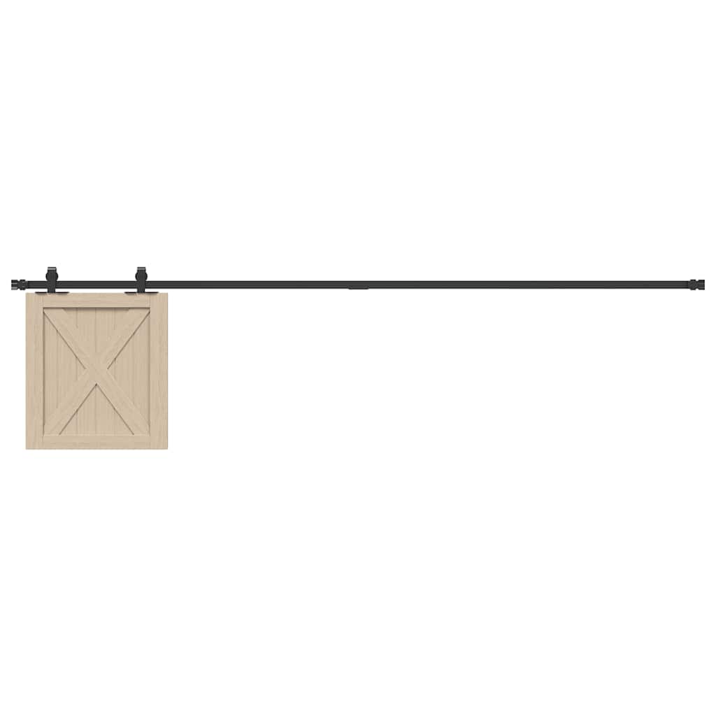 vidaXL Kit de porte d'armoire coulissante 213 cm acier au carbone
