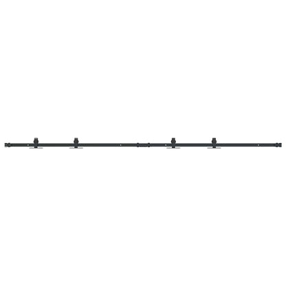vidaXL Kit de porte d'armoire coulissante 213 cm acier au carbone