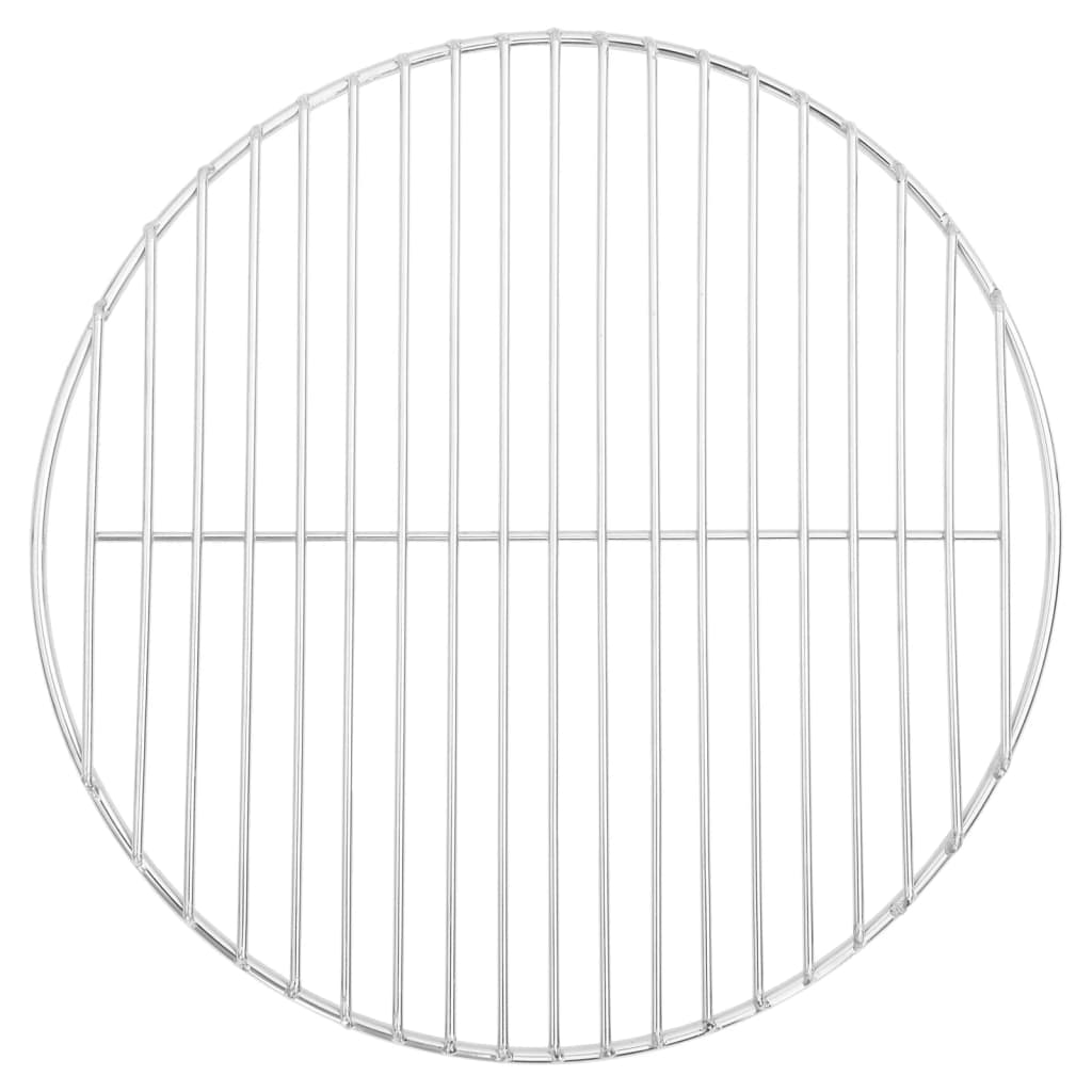 vidaXL Grille de barbecue ronde Ø37 cm Acier inoxydable 304