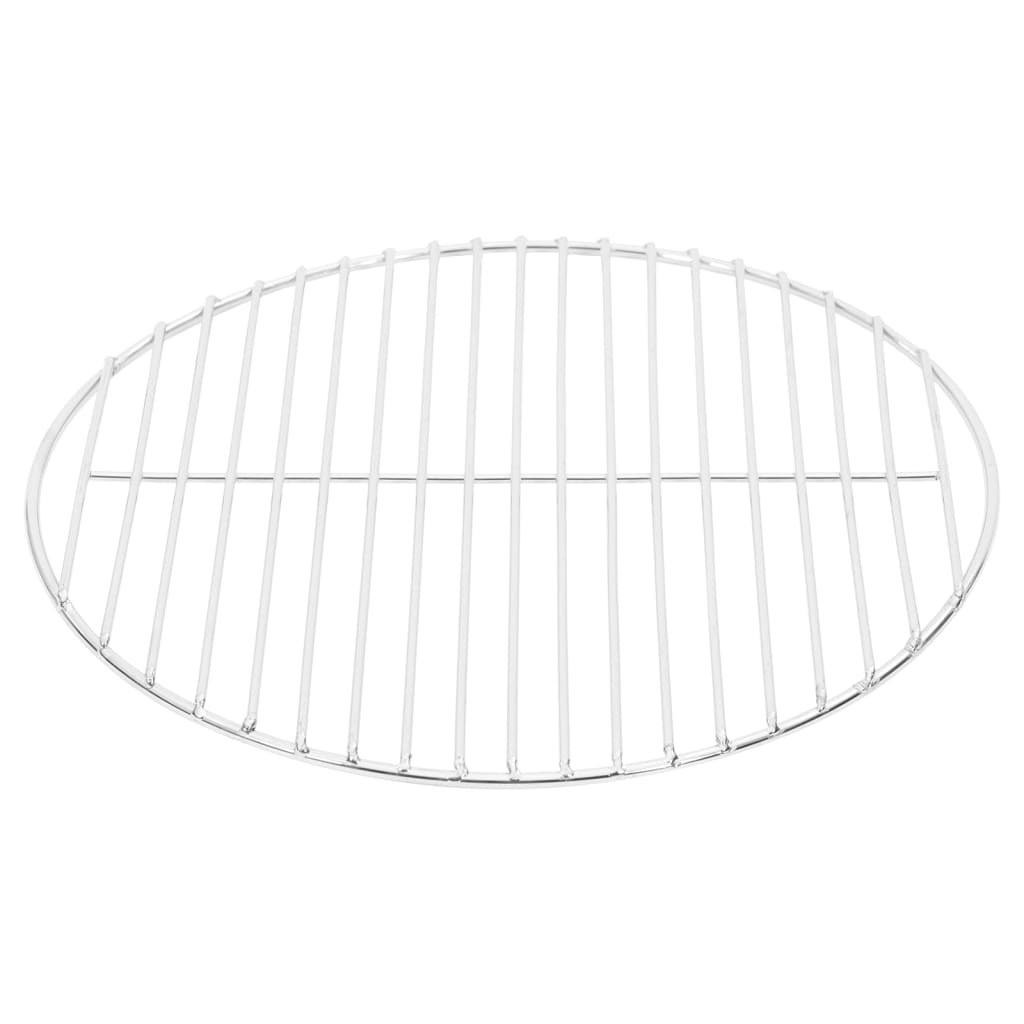 vidaXL Grille de barbecue ronde Ø37 cm Acier inoxydable 304