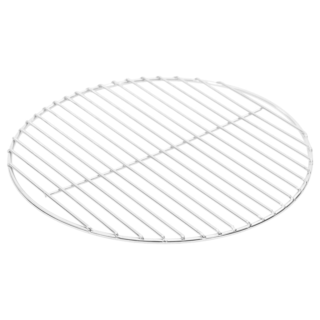 vidaXL Grille de barbecue ronde Ø37 cm Acier inoxydable 304