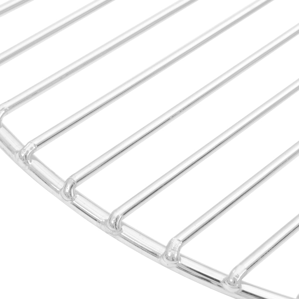 vidaXL Grille de barbecue ronde Ø37 cm Acier inoxydable 304