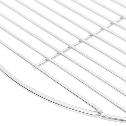 vidaXL Grille de barbecue ronde Ø40 cm acier inoxydable 304