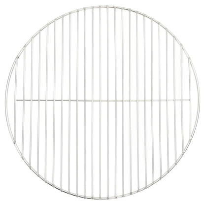 vidaXL Grille de barbecue ronde Ø47 cm acier inoxydable 304