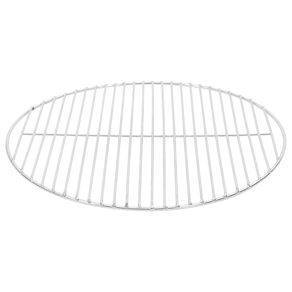 vidaXL Grille de barbecue ronde Ø47 cm acier inoxydable 304
