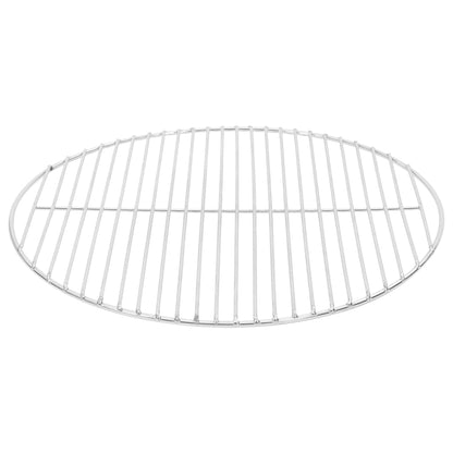vidaXL Grille de barbecue ronde Ø47 cm acier inoxydable 304