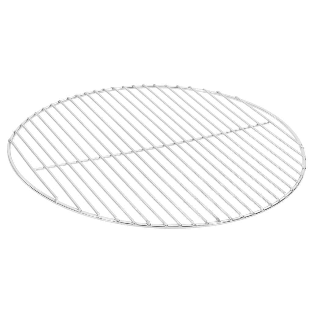 vidaXL Grille de barbecue ronde Ø47 cm acier inoxydable 304