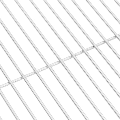 vidaXL Grille de barbecue ronde Ø47 cm acier inoxydable 304