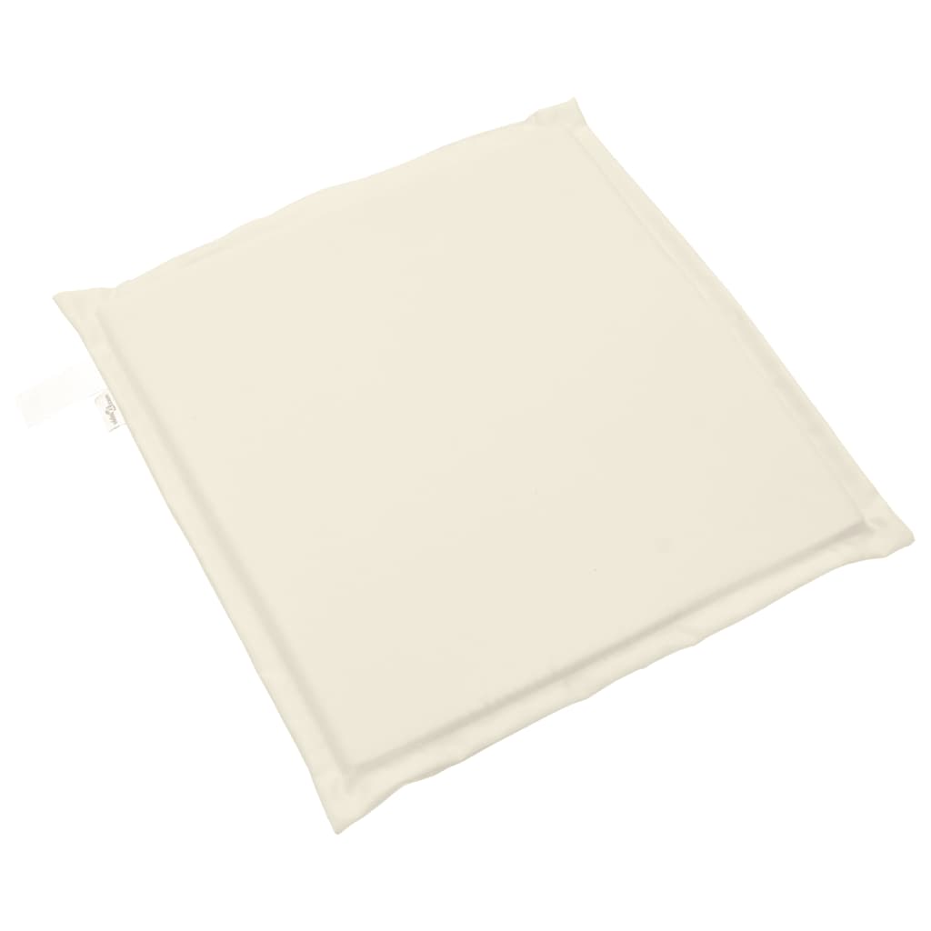 vidaXL Coussins de siège de jardin lot de 2 crème 45x45x2 cm carré