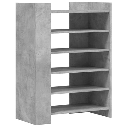 vidaXL Armoire à chaussures gris béton 74,5x37,5x100 cm