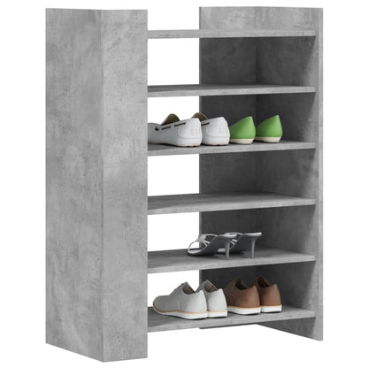 vidaXL Armoire à chaussures gris béton 74,5x37,5x100 cm