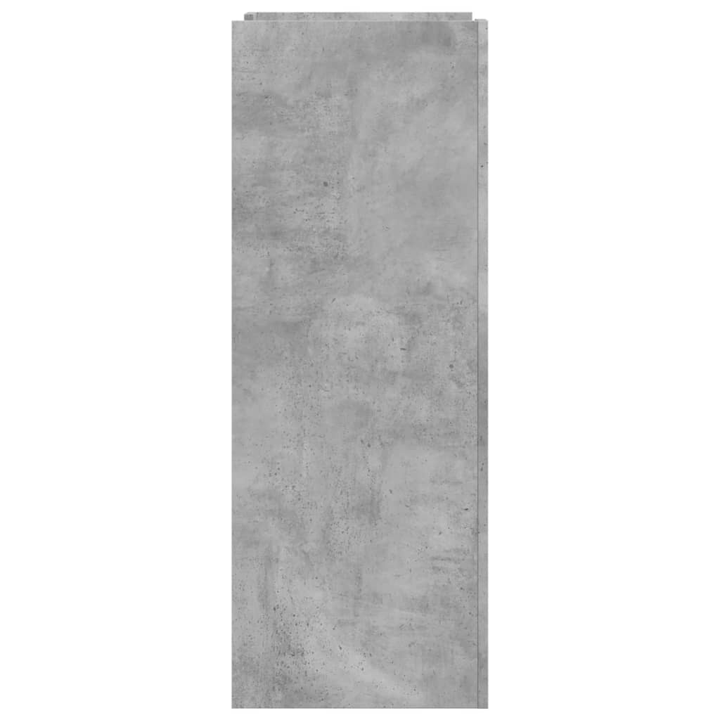vidaXL Armoire à chaussures gris béton 74,5x37,5x100 cm