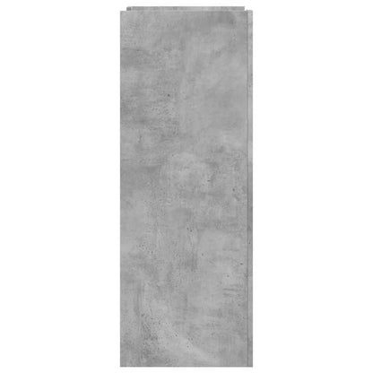 vidaXL Armoire à chaussures gris béton 74,5x37,5x100 cm