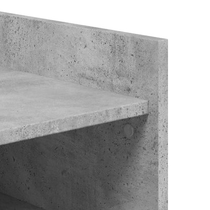 vidaXL Armoire à chaussures gris béton 74,5x37,5x100 cm