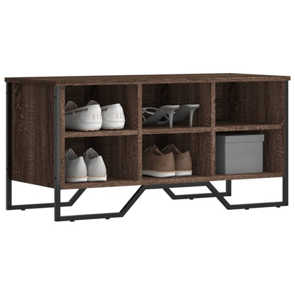 vidaXL Armoire à chaussures chêne marron 90x38x45,5 cm bois ingénierie