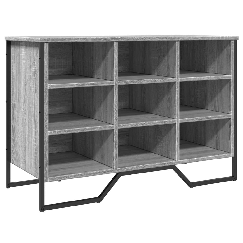 vidaXL Armoire à chaussures sonoma gris 90x38x61,5cm bois d'ingénierie