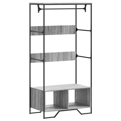 vidaXL Armoire sonoma gris 90x50x180 cm bois d'ingénierie