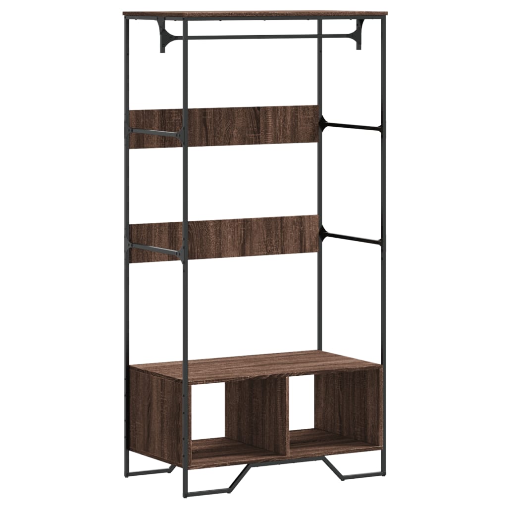 vidaXL Armoire chêne marron 90x50x180 cm bois d'ingénierie