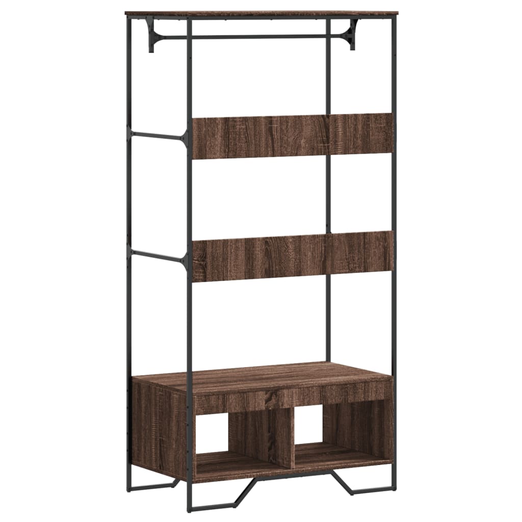 vidaXL Armoire chêne marron 90x50x180 cm bois d'ingénierie