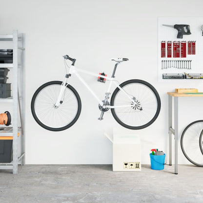 vidaXL Support mural pour réparation de vélo pliable rouge et noir