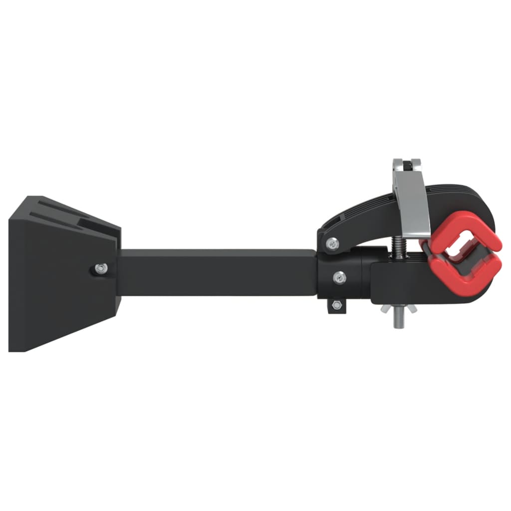 vidaXL Support mural pour réparation de vélo pliable rouge et noir