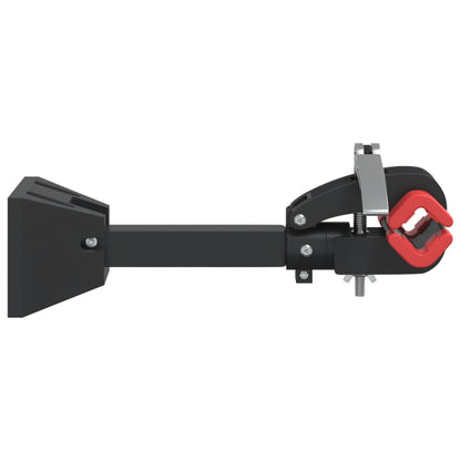 vidaXL Support mural pour réparation de vélo pliable rouge et noir